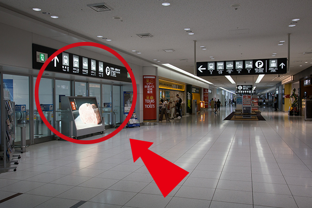 2.Continue straight, go through the passageway visible on your left, and head towards the access plaza.