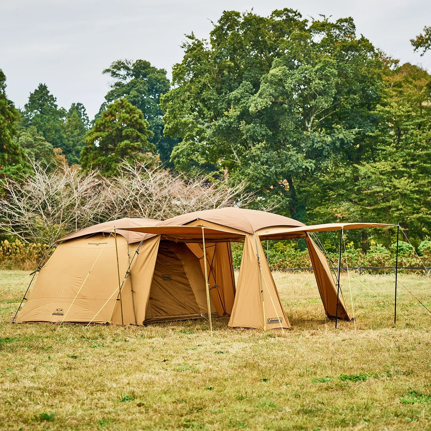 冬季露營時也可安心使用的全裙2房帳篷!