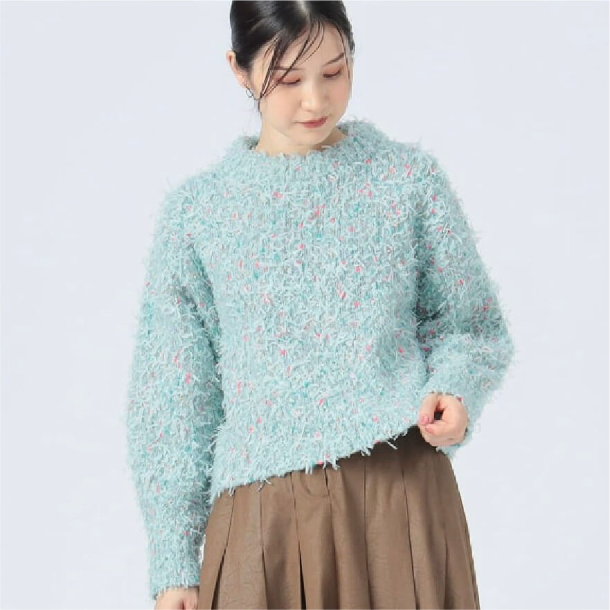 蝴蝶结×针织毛线针织衫