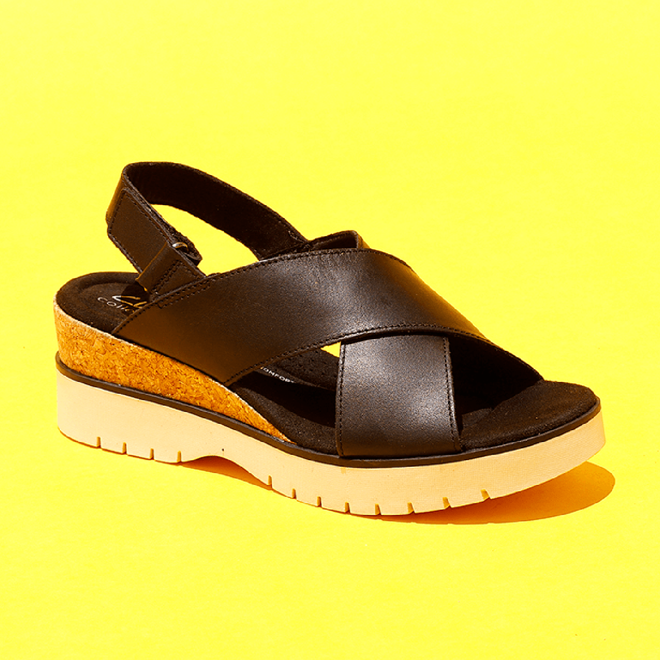 〈Clarks〉Diaz Cross(Black/Tan)
