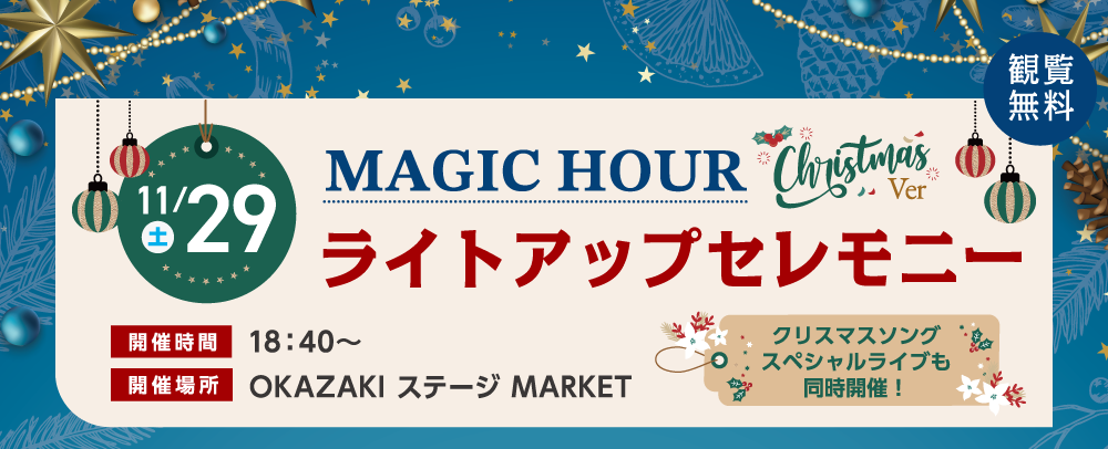 ライトアップセレモニー 11/29（土）