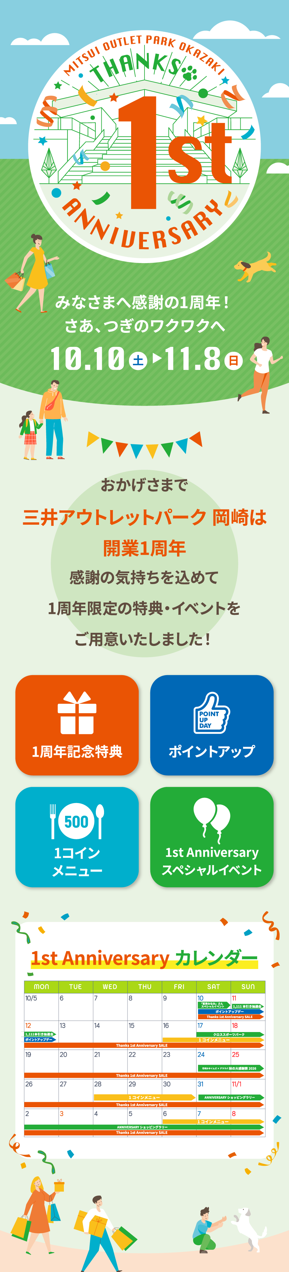 1周年