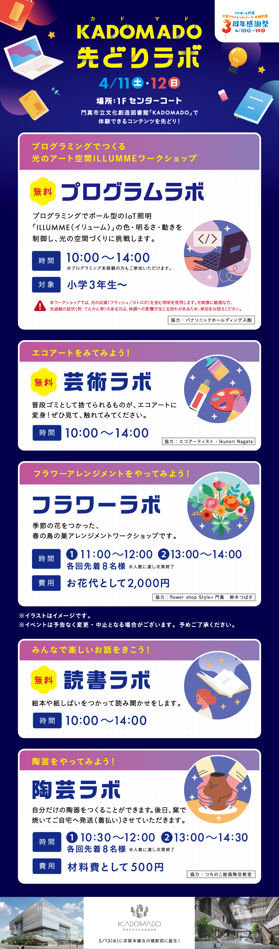 KADOMADO 先どりラボ 4/11（土）～12（日）