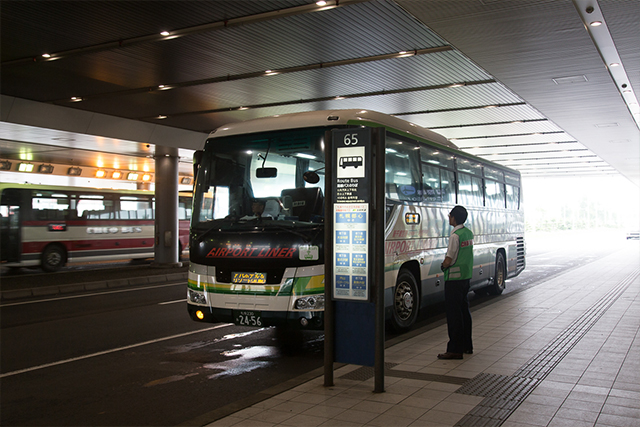 12.After purchasing the ticket, go to Bus Stop #65 from the exit
