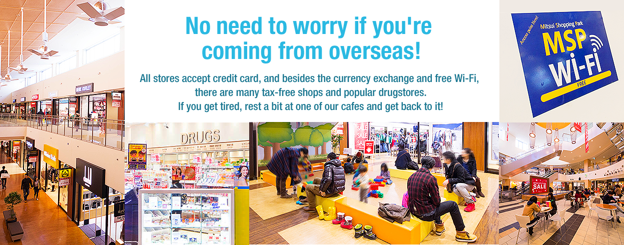 No need to worry if you're coming from overseas!