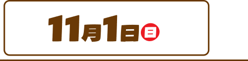 11月1日（日）