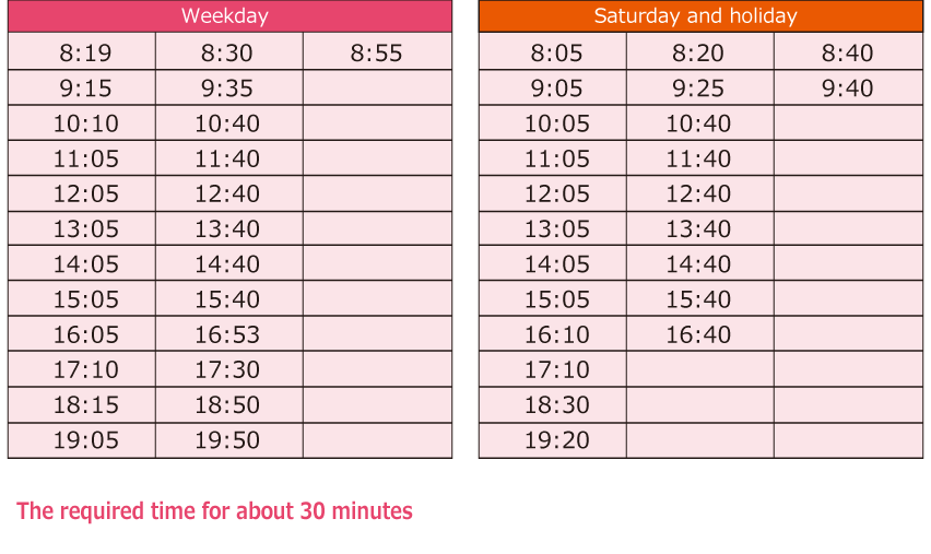 Timetable