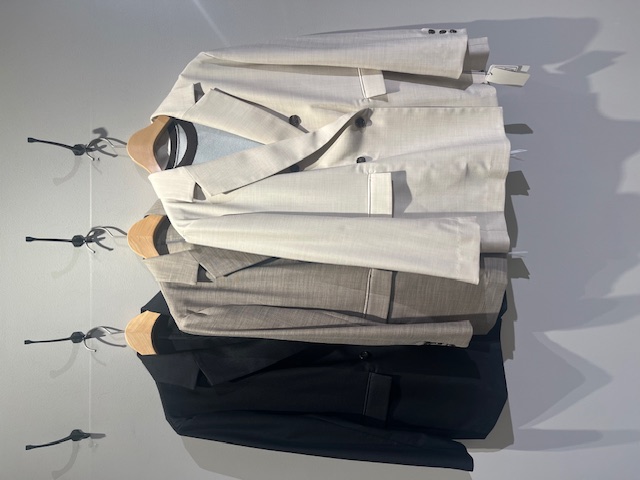 A relaxed-fit double-breasted jacket!