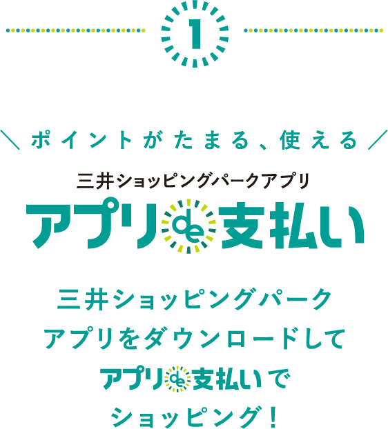 三井ショッピングパークアプリならキャッシュレスde快適ショッピング 三井アウトレットパーク