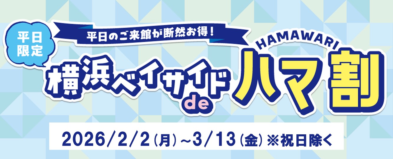 横浜ベイサイドdeハマ割 2/2(月)～3/13(金)