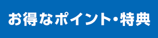 お得なポイント特典