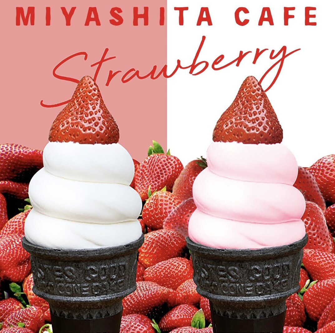 イチゴミルク ソフトクリーム