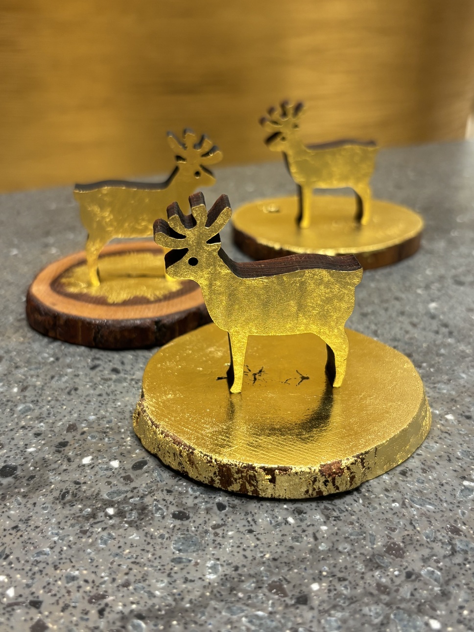 First-time gold leaf application experience: "Gold leaf application to wood"