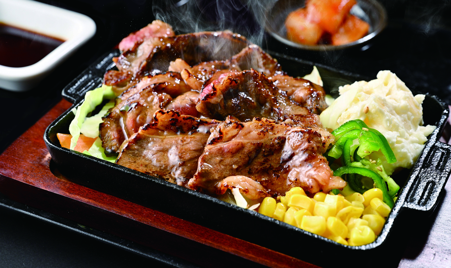 牛カルビ焼肉定食(ご飯・カクテキ付)