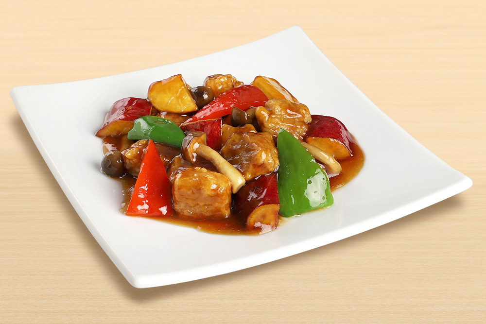 フィレ肉とサツマイモの酢豚