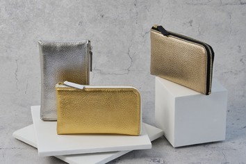 Leather short wallet "Eternal Color", "Kuon Color", "Platinum Foil"