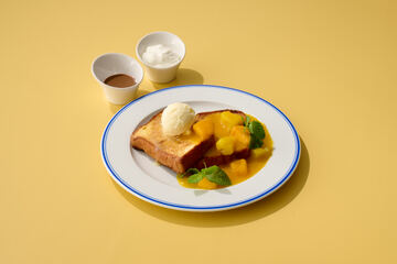 作りたてバターとフレンチトースト