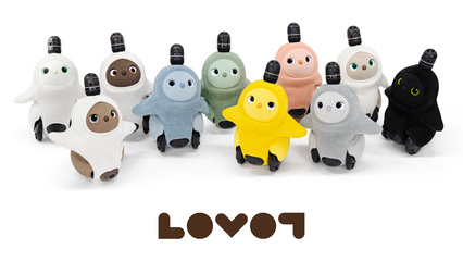 LOVOT 浴衣 ネイビー×赤紫色 ららぽーとエキスポシティ　ゆかた LOVOT 浴衣 ネイビー×赤紫色 ららぽーとエキスポシティ LOVOT