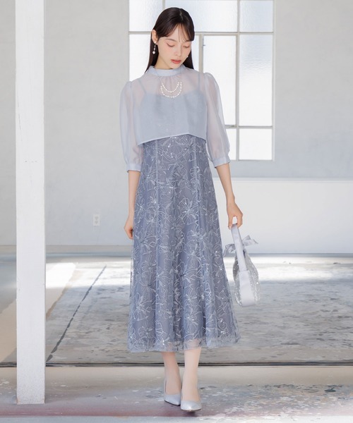 sachin and babi light blue dress Plus Size Sequin Evening Dress: Black Lycra V-neck Gown
