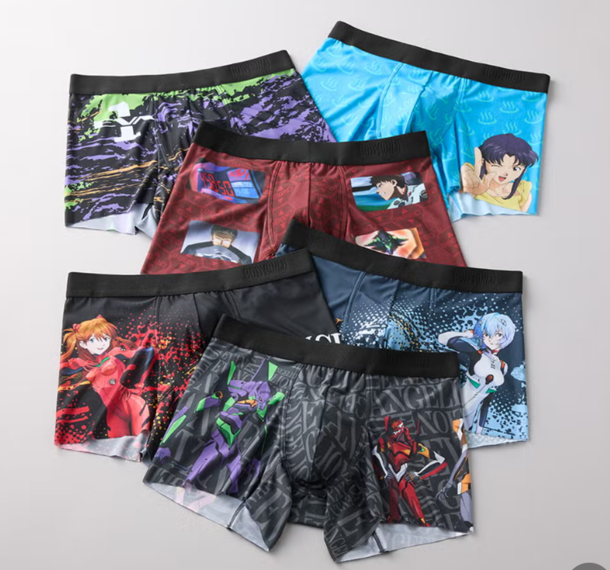 [Evangelion] Men's Boxer Shorts (Front Closure)