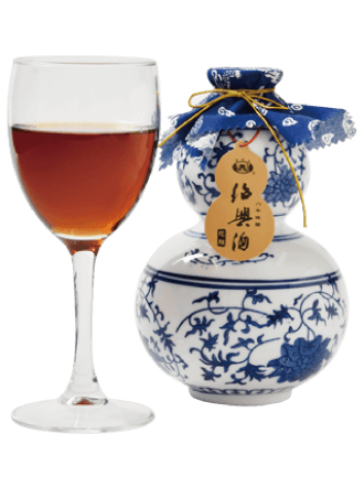 越王台紹興花彫酒8年 グラス