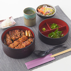 鰻と鶏のまぶし重