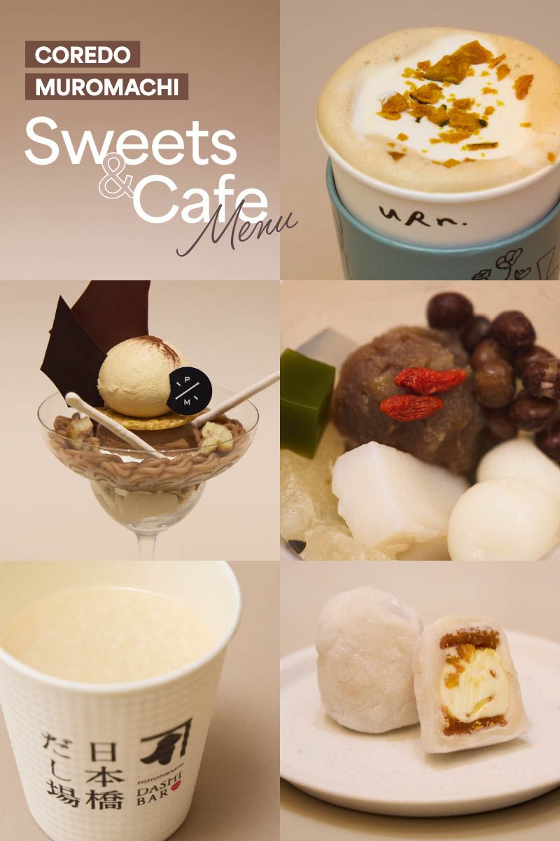 Sweets and cafe menu available only this autumn at COREDO Muromachi